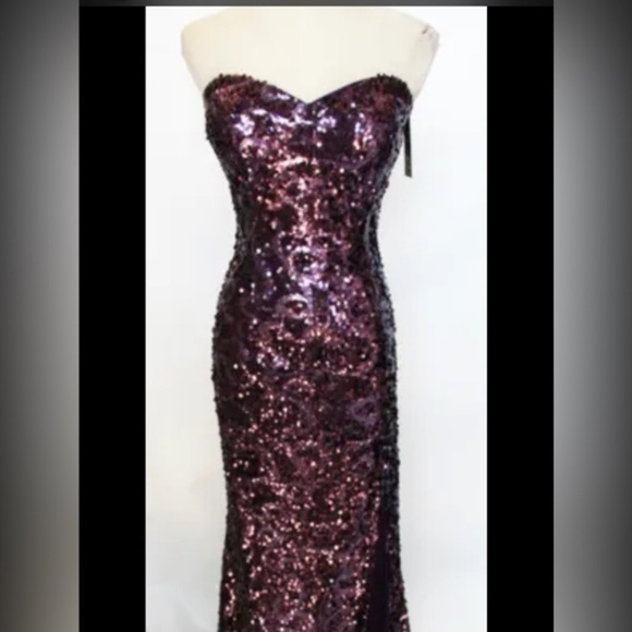 Fiviana Glamour sequinned  dress size 10 worn good condition - Picture 1 of 8